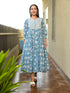 MULMUL NIVYA FLORAL BLOCK PRINTED DRESS MULMUL NIVYA FLORAL BLOCK PRINTED DRESS